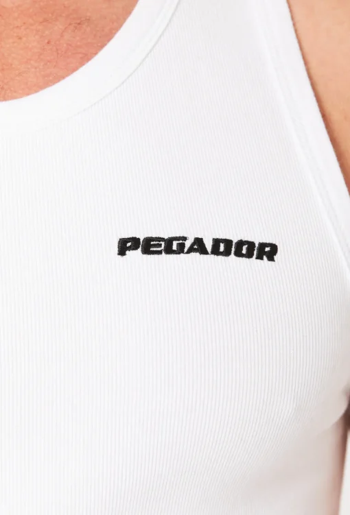 Herren Pegador LOGO RIB UNDERSHIRT WEISS