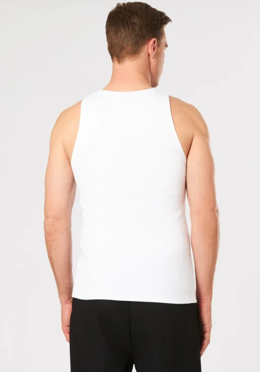 Herren Pegador LOGO RIB UNDERSHIRT WEISS