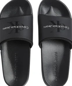 Herren Calvin Klein Logo-Slippers
