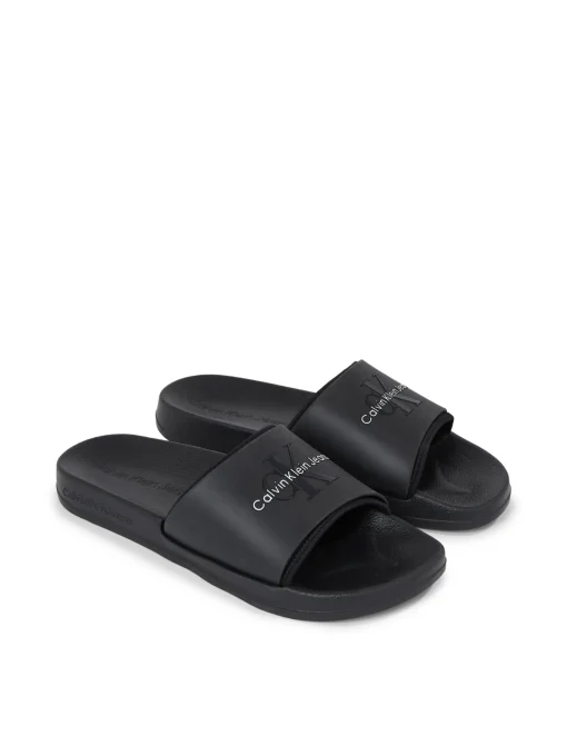 Herren Calvin Klein Logo-Slippers