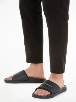 Herren Calvin Klein Logo-Slippers