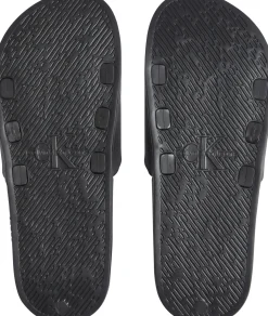 Herren Calvin Klein Logo-Slippers