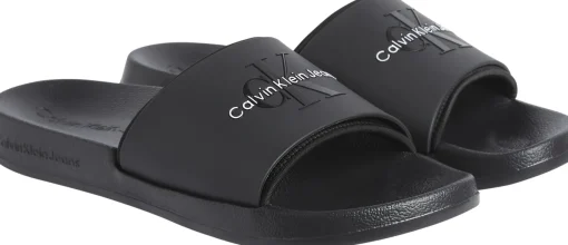 Herren Calvin Klein Logo-Slippers