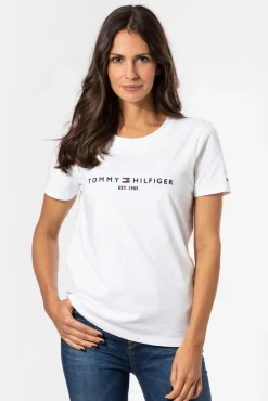 Damen Tommy Hilfiger Logo-T-Shirt