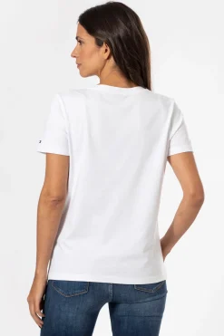 Damen Tommy Hilfiger Logo-T-Shirt