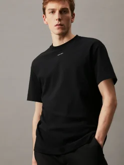 Herren Calvin Klein Logo-T-Shirt aus Baumwolle