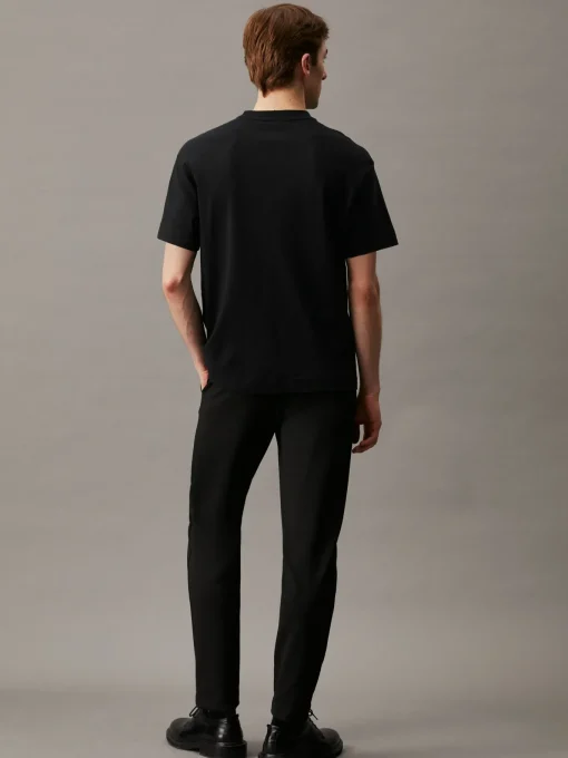 Herren Calvin Klein Logo-T-Shirt aus Baumwolle