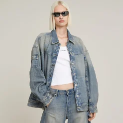 Damen G-Star Long Drifter Jeansjacke