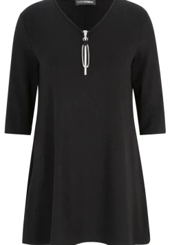Damen Doris Streich Long-Shirt mit Reißverschluss