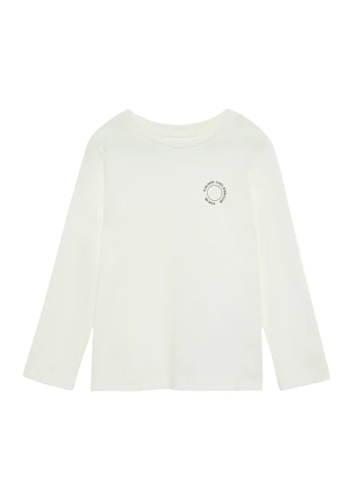 Kinder s.Oliver Longsleeve aus Baumwolle mit kleinem Print-Detail