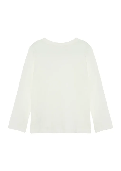 Kinder s.Oliver Longsleeve aus Baumwolle mit kleinem Print-Detail