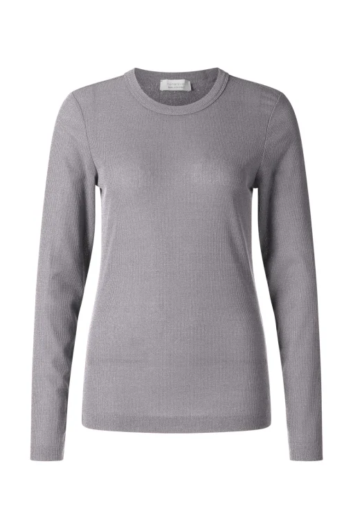 Damen Rich & Royal Longsleeve im Rippstrick