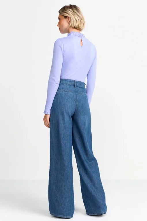 Damen Rich & Royal Longsleeve mit Frillkragen