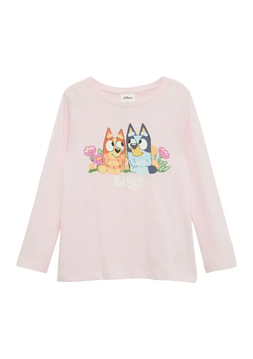 Kinder s.Oliver Longsleeve-Shirt aus Baumwolle mit Bluey-Print®