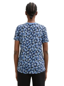 Damen Tom Tailor Denim Loose Fit T-Shirt aus Baumwolle