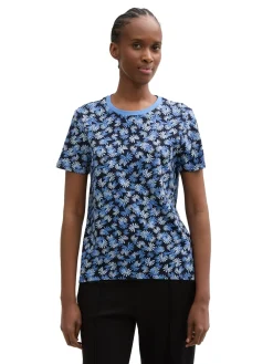 Damen Tom Tailor Denim Loose Fit T-Shirt aus Baumwolle