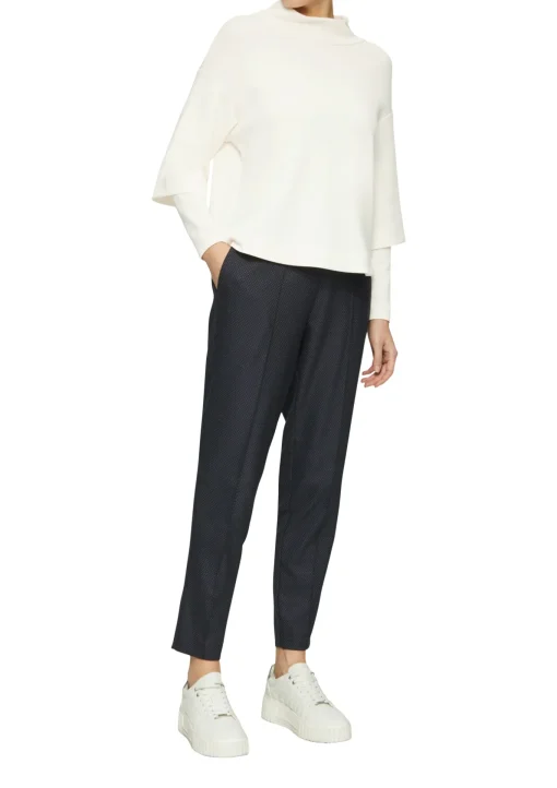 Damen s.Oliver BLACK LABEL Loose Sweatshirt aus Scuba mit überschnittenen Schultern