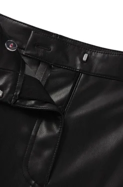 Damen Hugo Red Loose-Fit Cargo-Hose aus Kunstleder