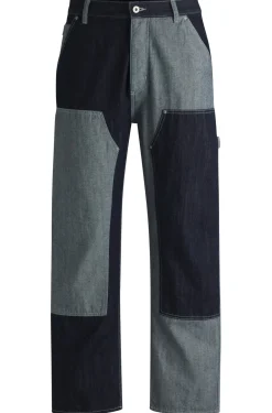 Herren Hugo Blue Loose-Fit Jeans aus Denim-Mix