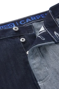 Herren Hugo Blue Loose-Fit Jeans aus Denim-Mix