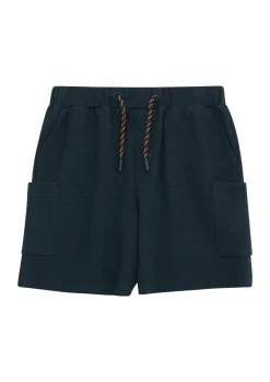 Kinder s.Oliver Loose-Fit-Bermuda aus Strickjersey mit angedeutetem Tunnelzug