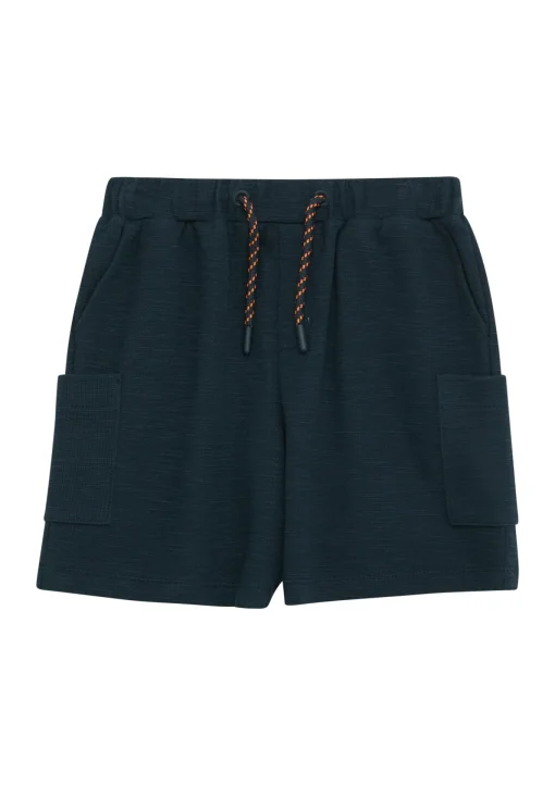 Kinder s.Oliver Loose-Fit-Bermuda aus Strickjersey mit angedeutetem Tunnelzug