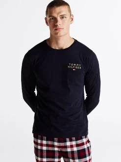 Herren Tommy Hilfiger Lounge-Langarmshirt
