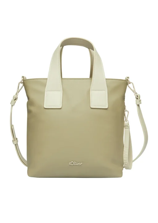 Damen s.Oliver Lässiger Shopper mit abnehmbaren Riemen und Kurztragehenkel