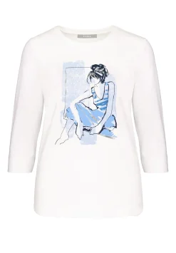 Damen Bianca Lässiges Print-Shirt mit 3/4 Ärmel
