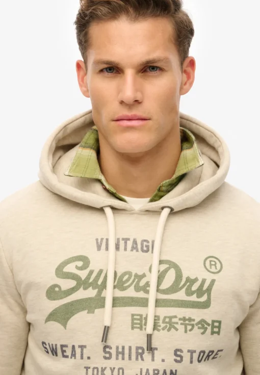 Herren Superdry Lässiges Vintage Logo Heritage Hoodie