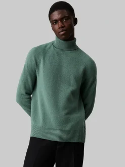Herren Calvin Klein LUXURY WOOL Rollkragenpullover