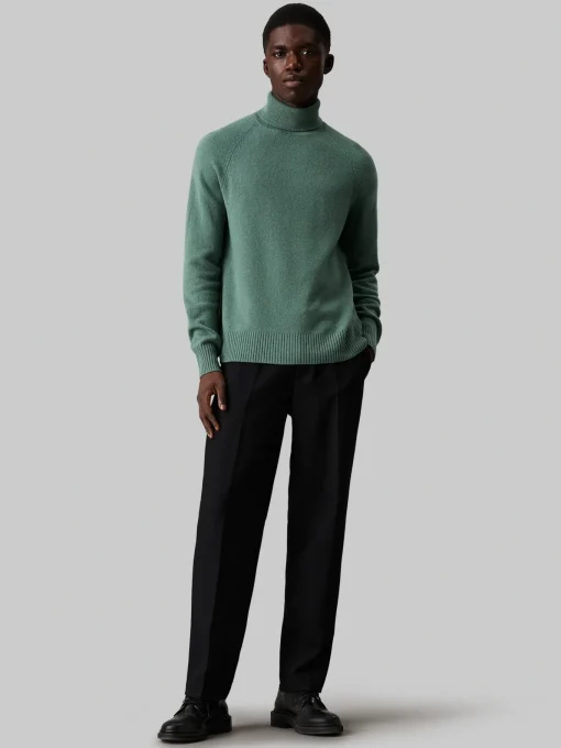 Herren Calvin Klein LUXURY WOOL Rollkragenpullover
