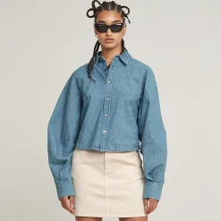Damen G-Star Macro Ballon Jeans Bluse