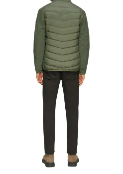 Herren s.Oliver Materialmix-Jacke mit sportiven Kontrastdetails