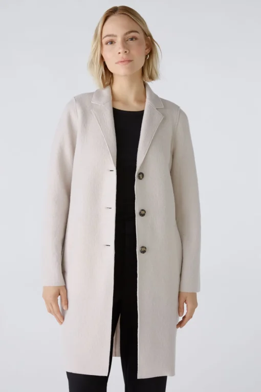 Damen Oui MAYSON Mantel Boiled Wool - reine Schurwolle