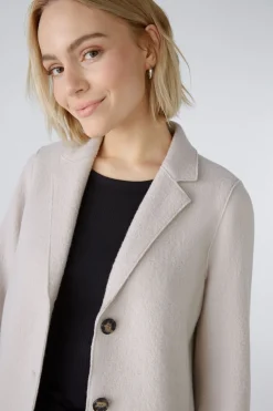 Damen Oui MAYSON Mantel Boiled Wool - reine Schurwolle