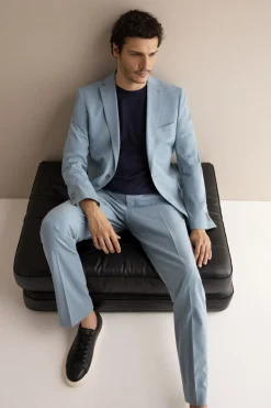 Herren s.Oliver BLACK LABEL Meliertes Sakko aus Stretch-Twill