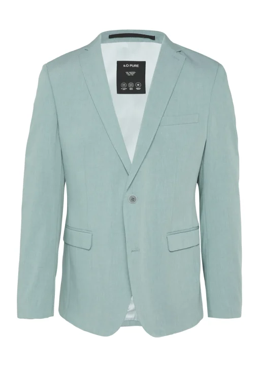 Herren s.Oliver BLACK LABEL Meliertes Sakko aus Stretch-Twill