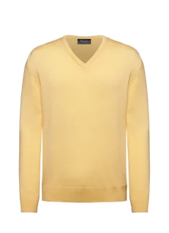 Herren MAERZ Muenchen Merino V-Neck Pullover Klassik