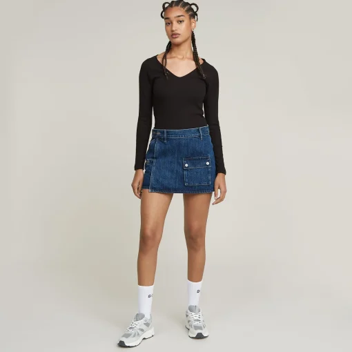 Damen G-Star Micro Denim Skort