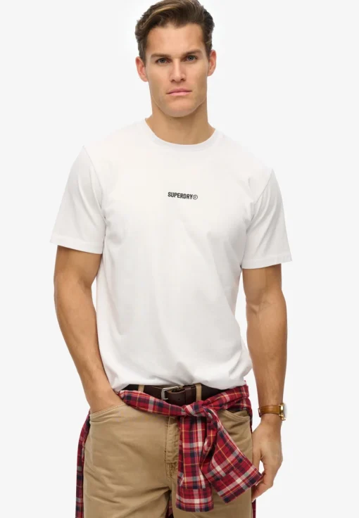 Herren Superdry Micro T-Shirt mit Logo