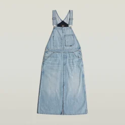 Damen G-Star Midi Dungaree Jeans Latzkleid