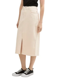 Damen Tom Tailor Denim Midi-Jeansrock
