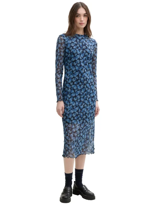 Damen Tom Tailor Denim Midikleid