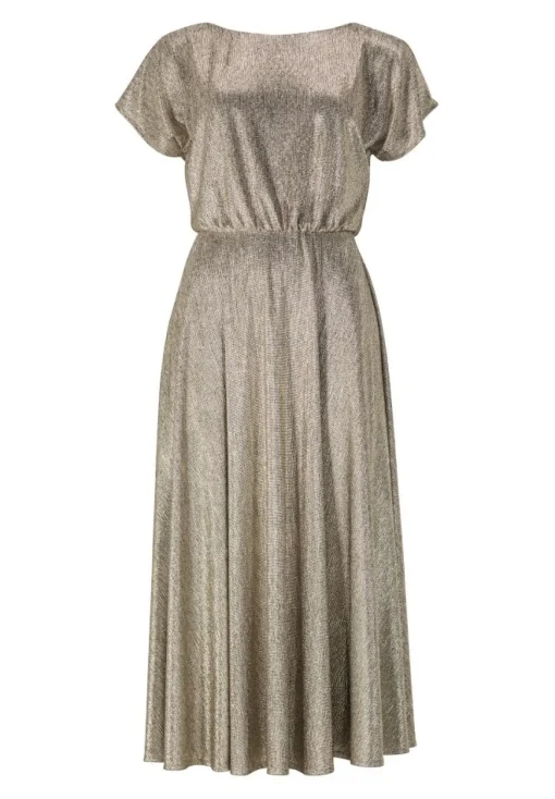Damen Swing Day Midikleid aus foliertem Jersey
