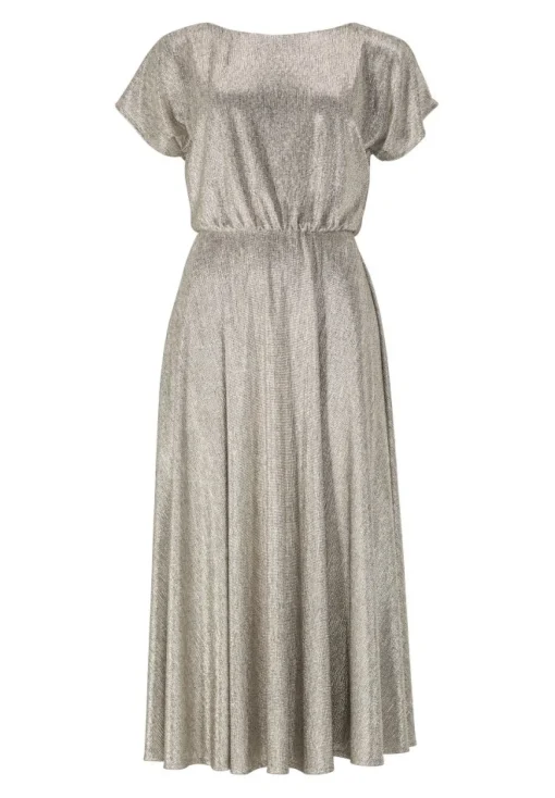 Damen Swing Day Midikleid aus foliertem Jersey