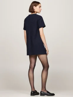 Damen Tommy Hilfiger Mini-Etuikleid aus Tweed in A-Linie