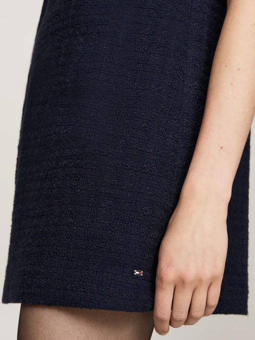 Damen Tommy Hilfiger Mini-Etuikleid aus Tweed in A-Linie