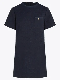Damen Tommy Hilfiger Mini-Etuikleid aus Tweed in A-Linie