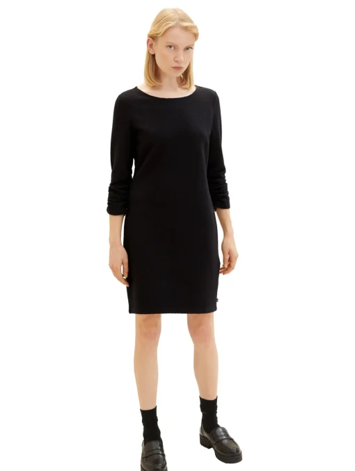 Damen Tom Tailor Denim Mini-Kleid mit 3/4 Arm
